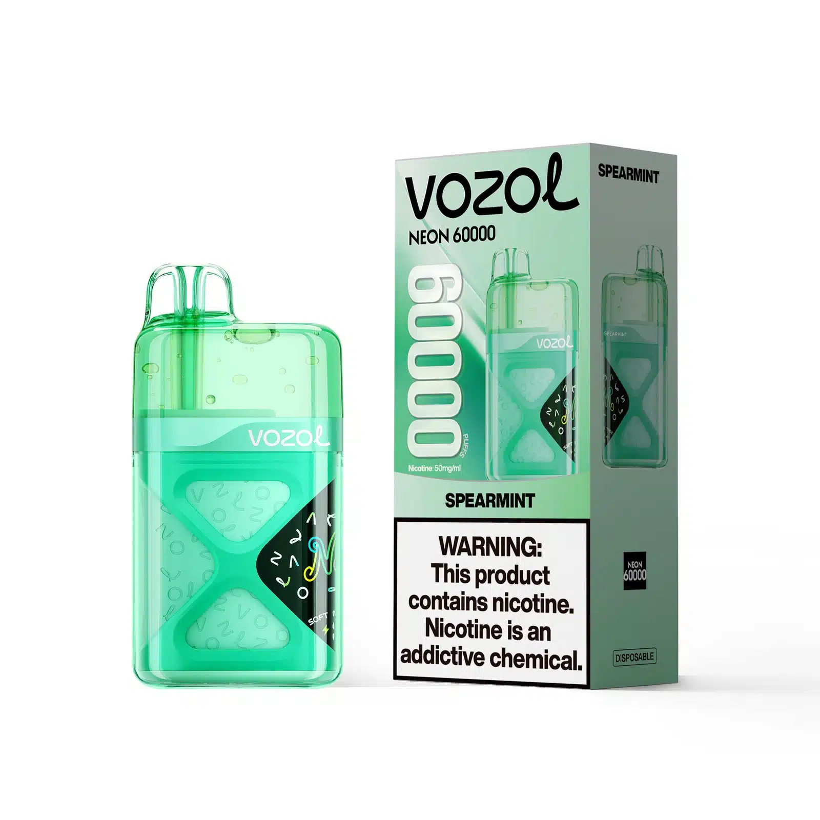 SpearMint-VOZOL-NEON-60000-600x600-1.webp Vozol Neon 60000 Spearmint - Görsel 1